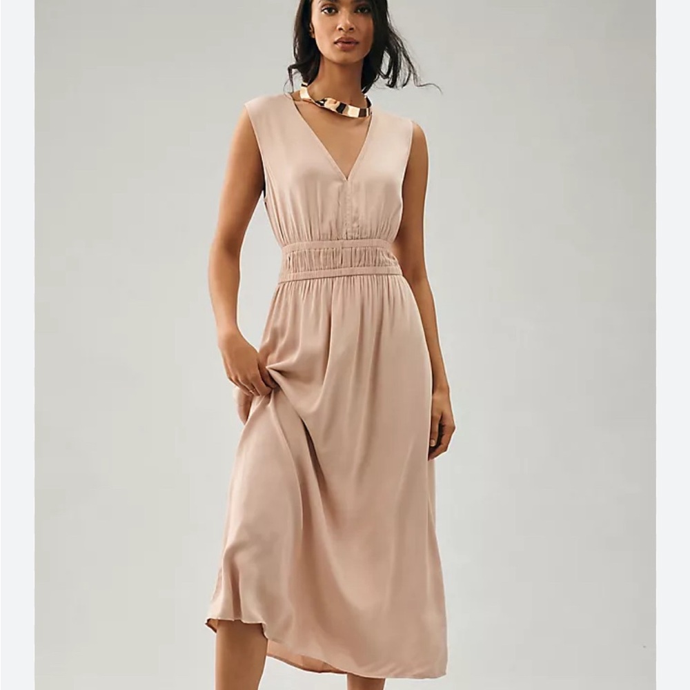 Cloth and Stone Sleeveless Deep V Dress